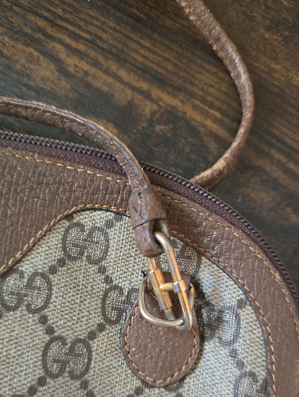 VINTAGE Gucci GG Supreme Web Sherry Line bag - Picture 9 of 11